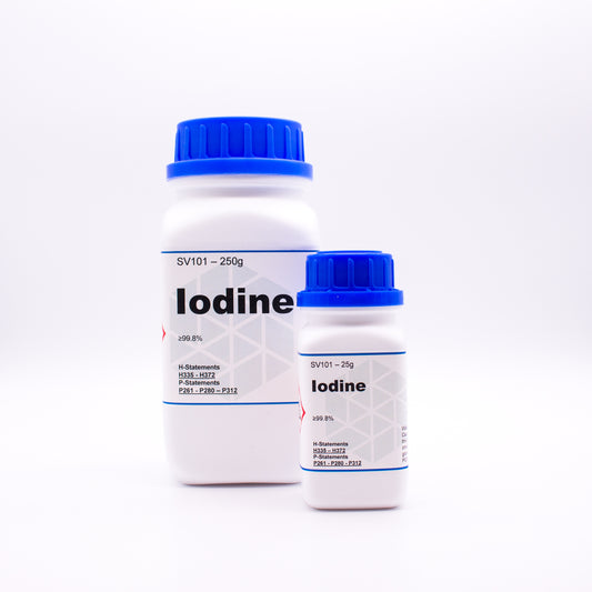 Iodine ≥99.8%, solid, CAS 7553-56-2